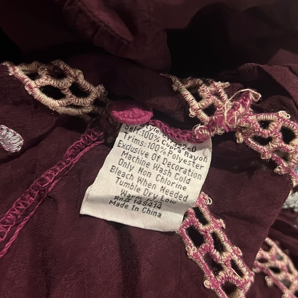 Johnny Was Carmen Button-Up Blouse in Jam, NWT, Size L - Picture 11 of 16